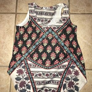 Floral print tank top